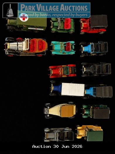 MATCHBOX MODELS OF YESTERYESR & CORGI TOYS & CLASSICS COLLECTION OF ASSORTED VINTAGE-STYLE DIE-CAST TOY VEHICLES, INCLUDING CLASSIC CARS, TRUCKS AND AN AMBULANCE