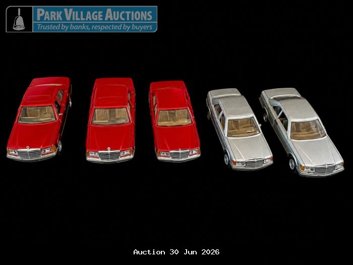 CURSOR-MODELL & NZG MODDELS COLLECTION OF FIVE DIE-CAST MERCEDES-BENZ MODEL CARS