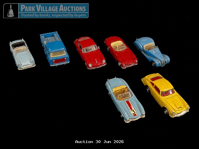 DINKEY TOYS & CORGI COLLECTION OF ASSORTED VINTAGE DIE-CAST MODEL CARS AND PICKUP TRUCKS