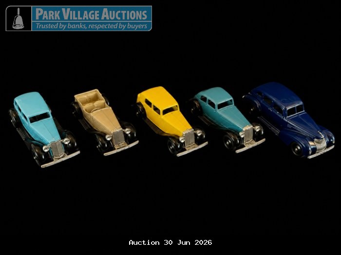 DINKEY TOYS COLLECTION OF 5 X VINTAGE-STYLE DIE-CAST CLASSIC CAR MODELS