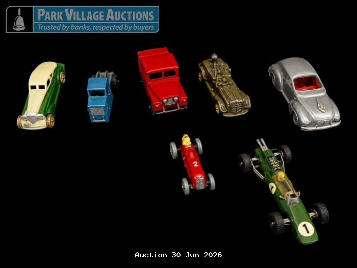 DINKEY TOYS & CORGI TOYS COLLECTION OF ASSORTED VINTAGE DIE-CAST MODEL CARS AND RACING VEHICLES