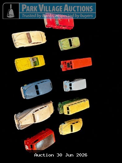 DINKEY TOYS COLLECTION OF ASSORTED VINTAGE DIE-CAST MODEL CARS AND VANS