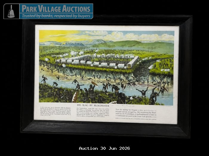 DIE SLAG BY BLOEDRIVIER PAINTING