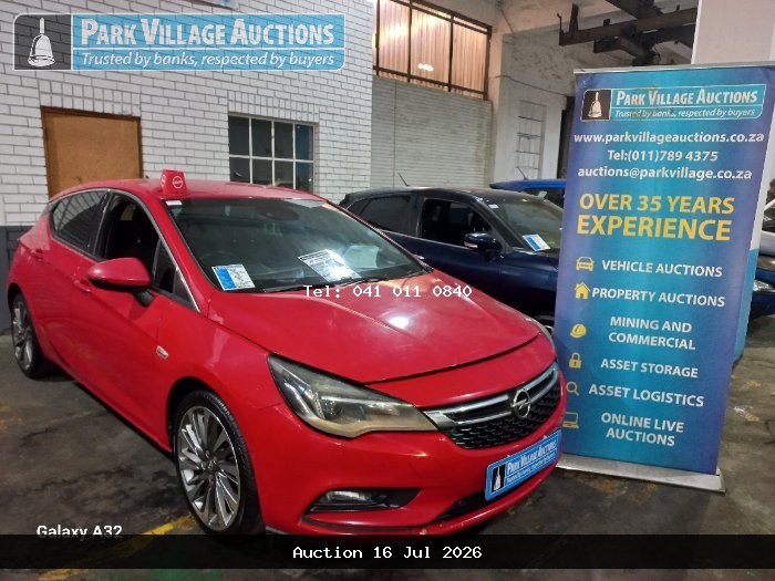 2016 OPEL ASTRA 1.4T SPORT 5DR (ODO : 110821)