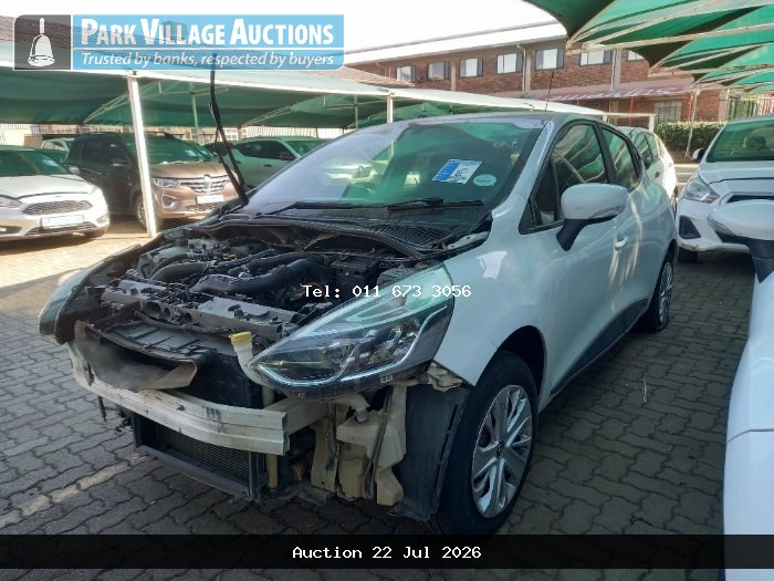 2019 RENAULT CLIO IV 900T AUTHENTIQUE 5DR 66KW (ODO : 121856)