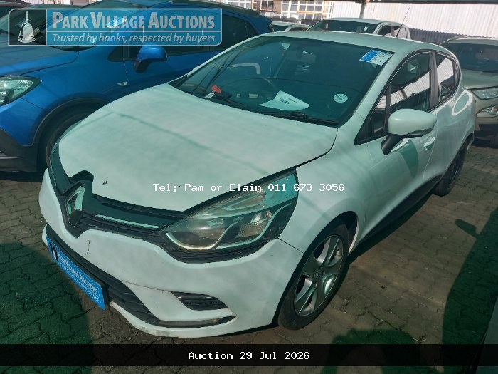 2019 RENAULT CLIO IV 900T AUTHENTIQUE 5DR 66KW (ODO : 176007)