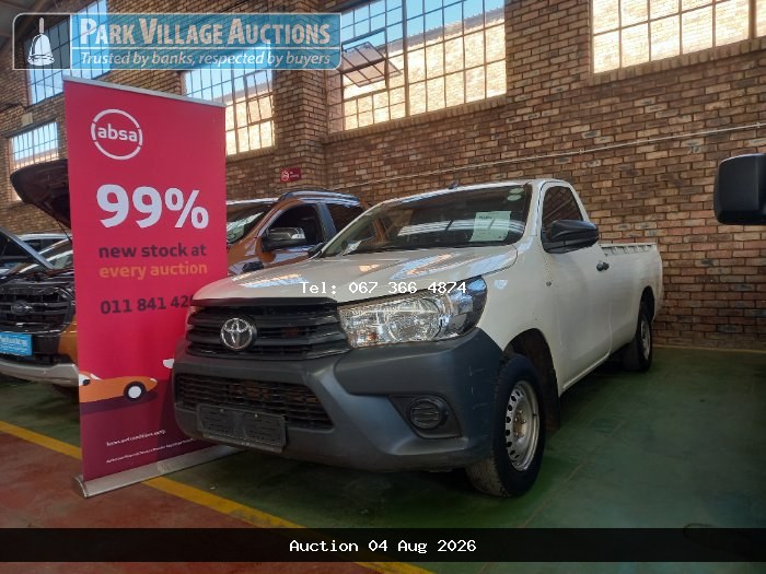 2020 TOYOTA HILUX 2.0 VVTI AC PU SC (ODO : 280153)