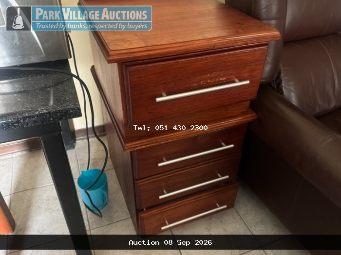 2 X BROWN DRAWER CABINETS