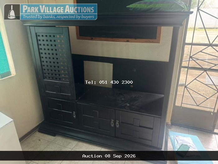 BLACK TV CABINET