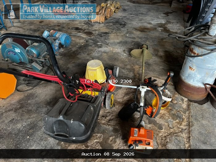 WEED EATER, LAWN MOWER, BLOWER
