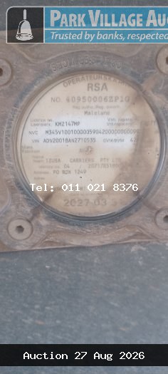 TRUCKS, TRAILERS AND EARTHMOVING EQUIPMENT AUCTION