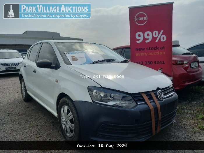2019 VOLKSWAGEN POLO VIVO 1.4 TRENDLINE 5DR (ODO : 52165)