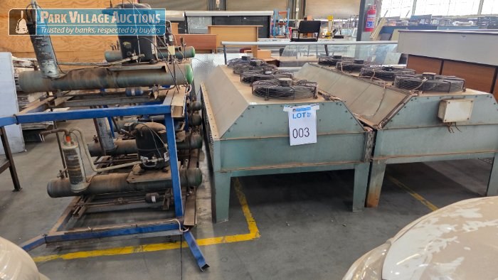 LOT ASSORTED REFRIGERATION COMPRESSORS AND CONDENSERS