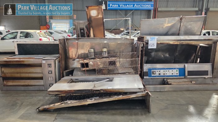 1 X STAINLESS STEEL DOUBLE DECK OVEN, 1 X STAINLESS STEEL OVEN AND 1 X PROVER OVEN - ALL UNITS IS DISMANTLED AND STRIPPED
