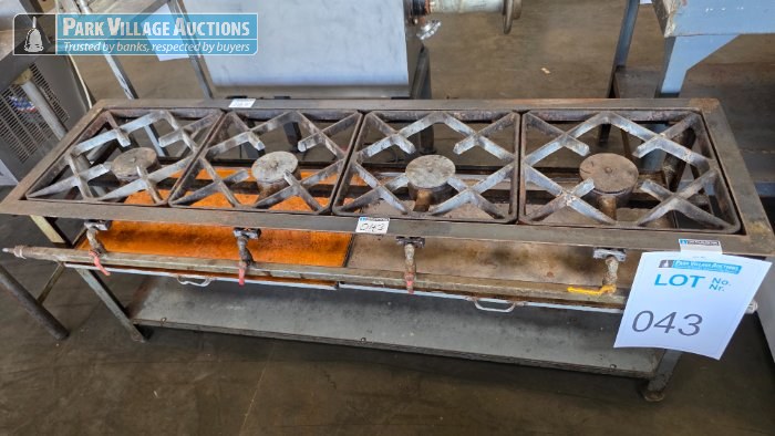 STEEL FRAME 4 BURNER GAS STOVE