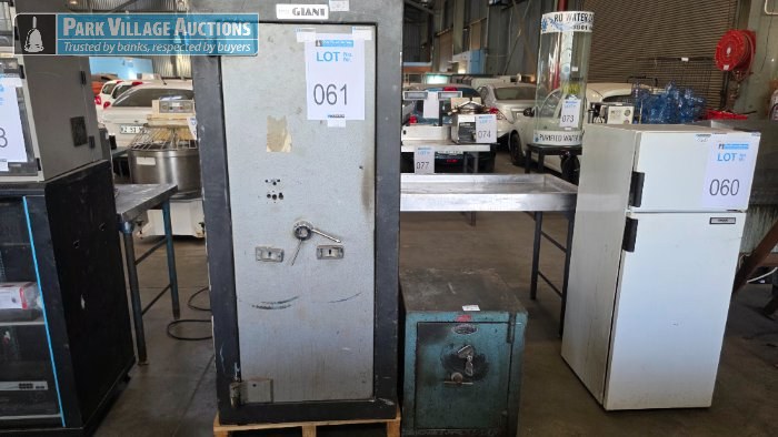 2 X ASSORTED STEEL SAFES - STRIPPED