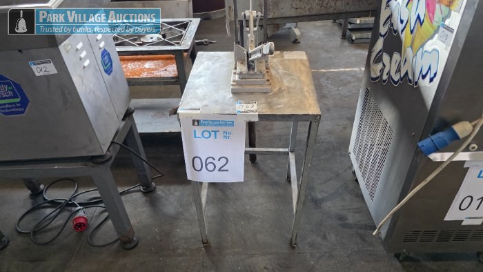 POTATO CHIP CUTTER ON STAND