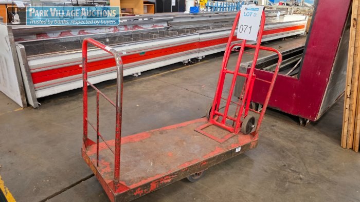 2 X ASSORTED STEEL TROLLEYS