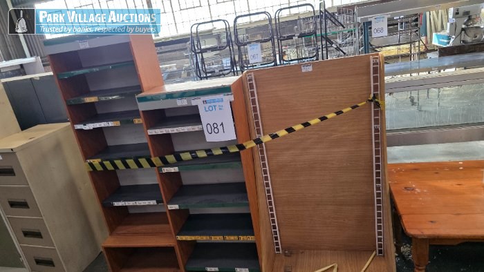3 X ASSORTED WOODEN MULTI TIER DISPLAY STAND