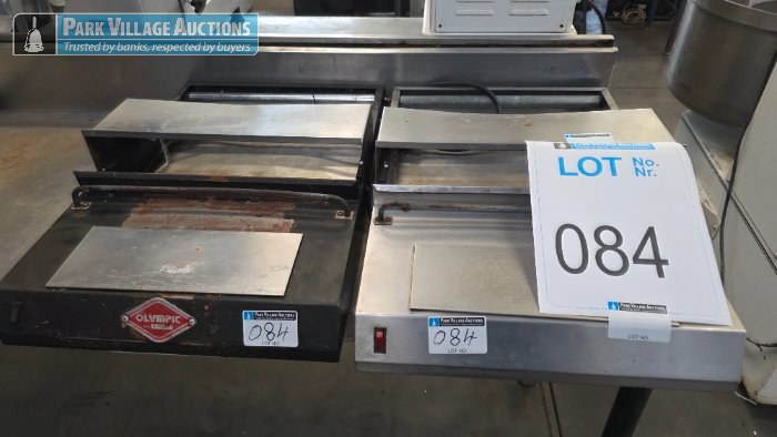2 X STAINLESS STEEL HEAT WRAPPERS - EXCLUDING TABLE