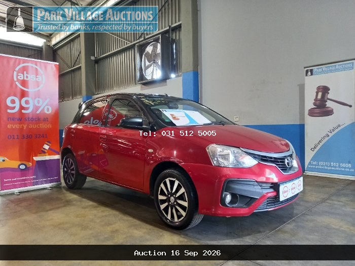 2020 TOYOTA ETIOS 1.5 XSSPRINT 5DR (ODO : 141236)