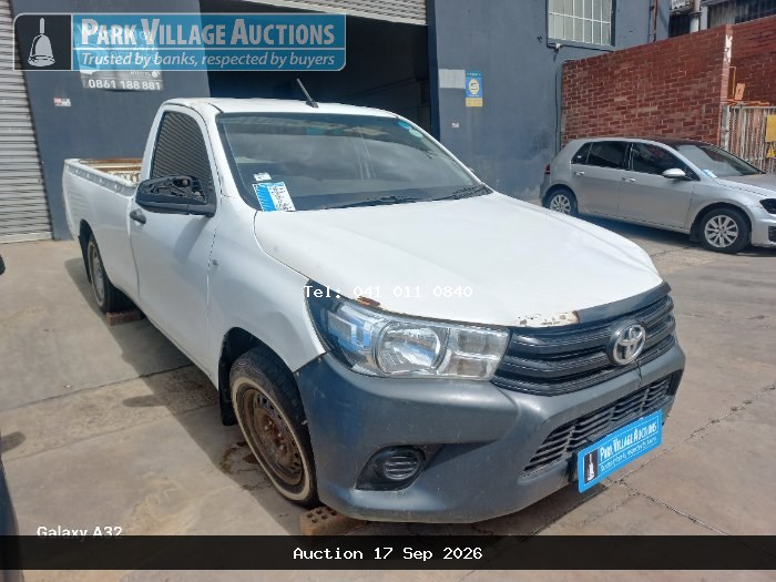 2017 TOYOTA HILUX 2.0 VVTI PU SC (ODO : 264463)