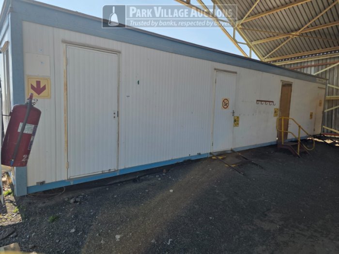 PARK HOME 12M X 2M OFFICE UNIT WITH AIR CONDITIONER