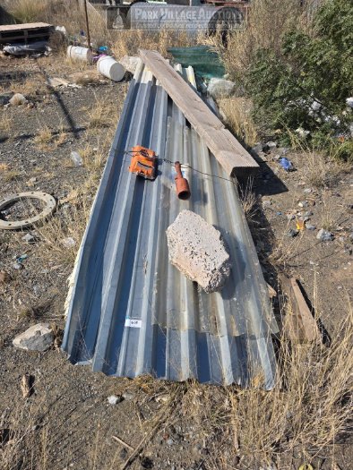 LOT ASSORTED 2 PILES IBR CORRUGATES PLATES APPROXIMATELY 5M