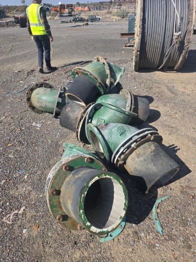 HIGH CHROME CONTENT CYCLONE BENDS - SCRAP