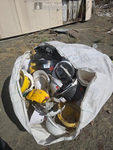LOT DISCARDED HARD HATS