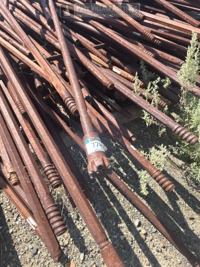 LOT DRILL RODS, STEEL WITH TUNGSTEN TIPS
