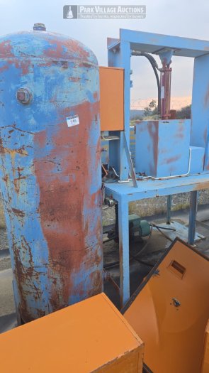 BLUE HYDRAULIC PRESS, SCRAP