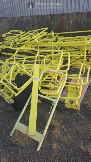 LOT ASSORTED SCRAP METAL, YELLOW LHD GUARD FRAMES