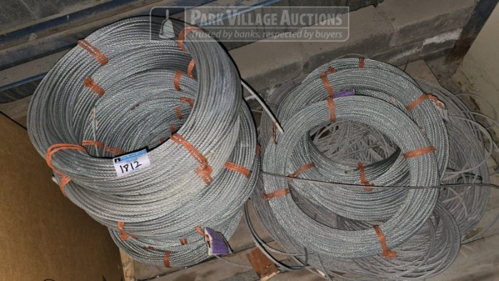LOT STRAINING WIRE GALVANISED STEEL ROPE