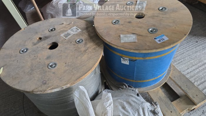 2 X 100M X 87MM STEEL WIRE ROPE - EXCLUDING SHELVING