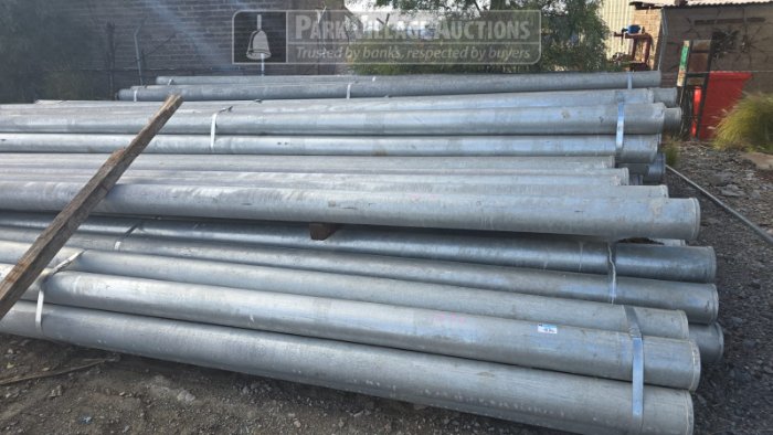 LOT ASSORTED SUPPORT STEEL PIPES