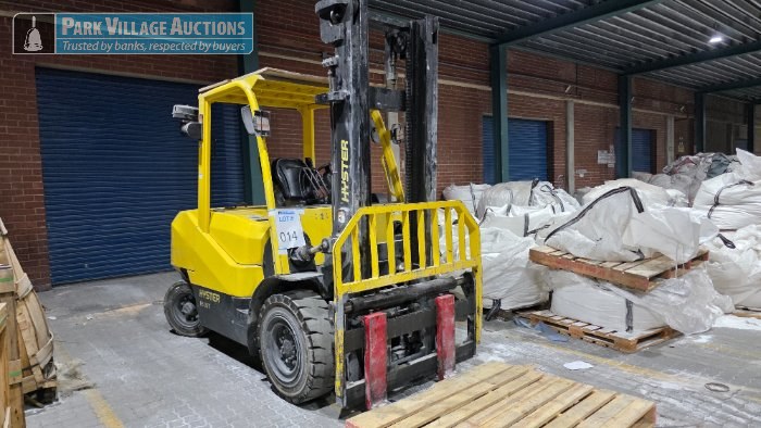 HYSTER 5 TON DIESEL FORKLIFT - 1542 HRS, SERIAL NO - ABYDFGA3C6A01511V