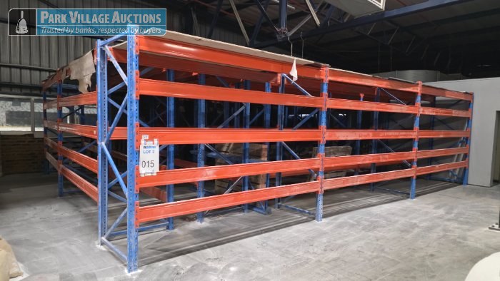 17 X STEEL MULTI TIER INDUSTRIAL SHELVING