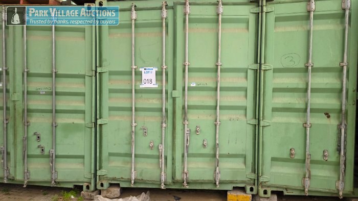 GREEN 12M STEEL CONTAINER - EXCLUDING CONTENTS