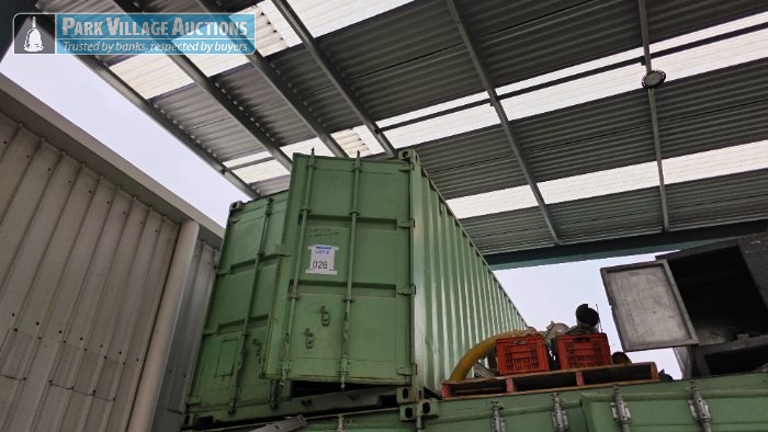 GREEN 12M STEEL CONTAINER - EXCLUDING CONTENTS