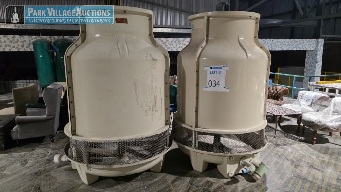 2 X GLT-25T 19.5M3 FIBREGLASS COOLING TOWERS