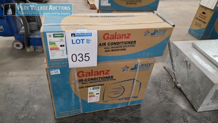GALANZ WALL MOUNTED SPLIT TYPE INDOOR OUTDOOR AIR CONDITIONER UNITS