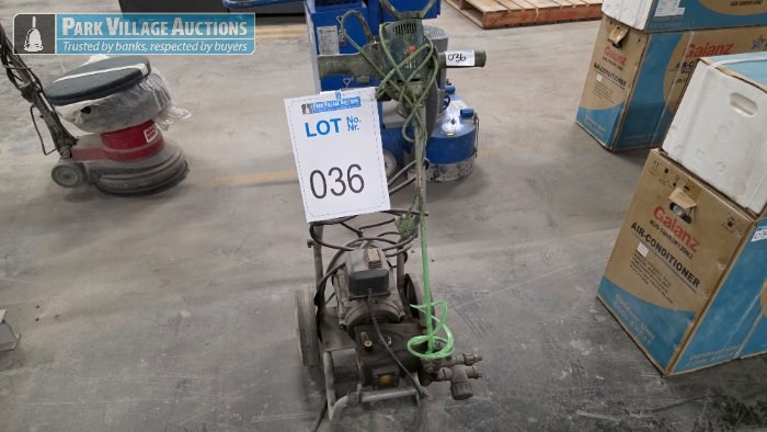 ELECTRIC POWERED MOTOR, GEARBOX AND PAINT STRIPPER