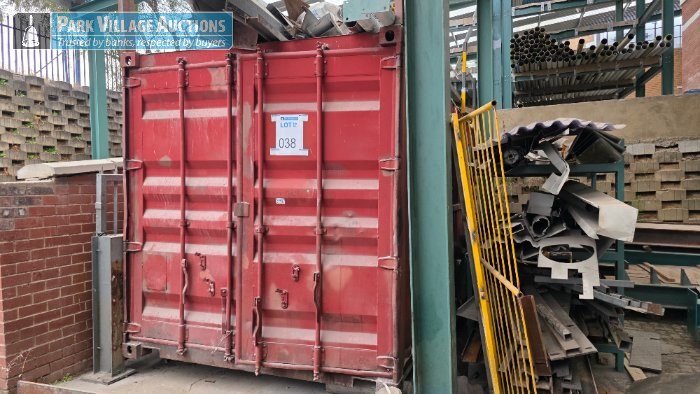 RED 6M STEEL CONTAINER - EXCLUDING CONTENTS