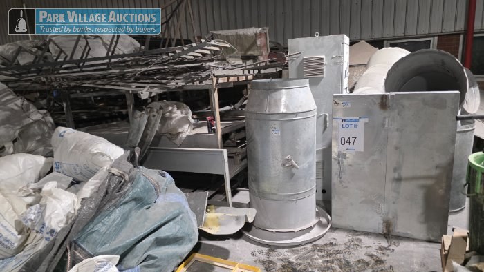 ASSORTED STEEL SCRAP NEXT TO STAIRCASE