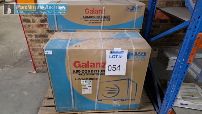 GALANZ WALL MOUNTED SPLIT UNIT X 2 AND LX INDOOR AIR CONDITIONING UNIT