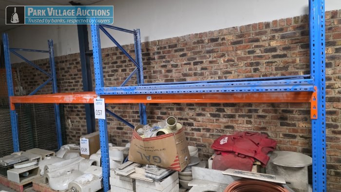 4 X STEEL MULTI TIER INDUSTRIAL SHELVING - EXCLUDING CONTENTS