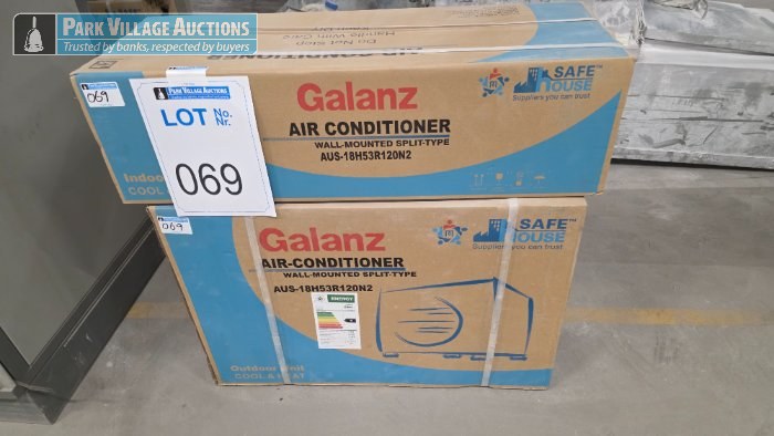 GALANZ WALL MOUNTED SPLIT UNIT INDOOR OUTDOOR AIR CONDITIONING UNIT