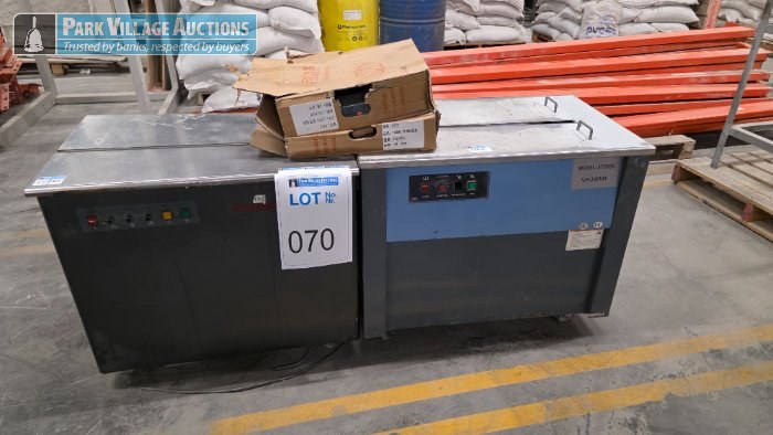 2 X STRAPPING MACHINES AND STRAPPING MATERIALS