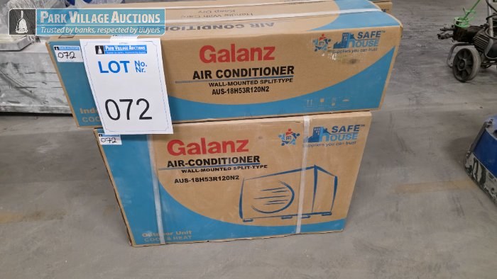 GALANZ WALL MOUNTED SPLIT UNIT INDOOR OUTDOOR AIR CONDITIONING UNIT
